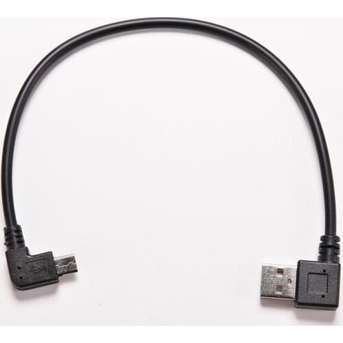 Right Angle Micro USB Data Cable 5 Pin Micro Male to 2.0 A Male Data Sync Charger Cable Converter 90 Degree Adapter SP Right 1PC