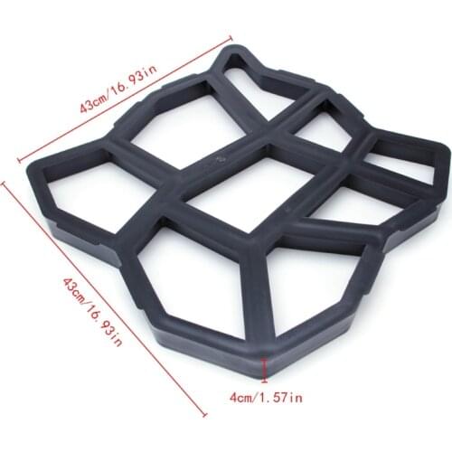 1Pc DIY Garden Walk Mould Make Driveway Paving Brick Patio Concrete Slabs Path 50JD