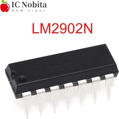 10PCS LM2902N DIP14 LM2902P DIP LM2902 DIP-14 Low Power Quad Operational Amplifier Chip IC New