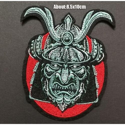 10pcs/lot Samurai Patches badges of Embroidered biker shoes Jacket vest kanji Military warrior hat caps Japanese patches sticker