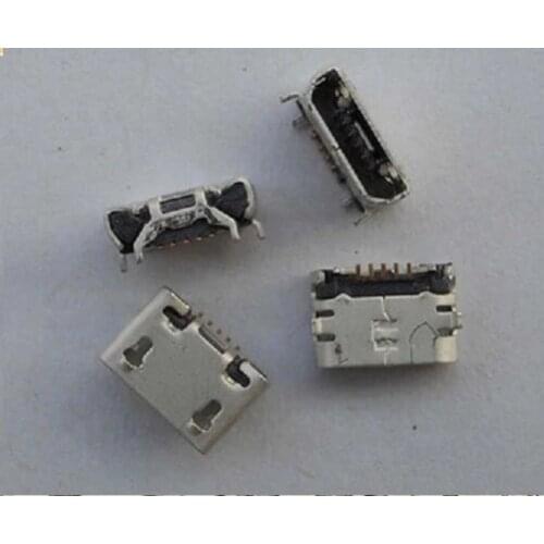 100pcs/lot micro mini USB Charging Port Dock plug jack socket Connector 5pin replacement Repair Parts For ZTE Blade V6 X7 D6