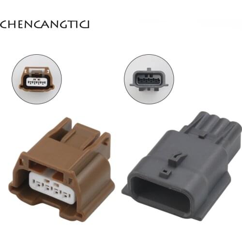 2 Sets 4 Pin Way Subaru Collision Sensor Plug Automobile Solenoid Valve Connector Male or Female Socket For Nissan Car