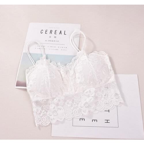 2018 hirigin Women Sleeveless Lace Vest Crochet Bralette Bra Cami Seamless