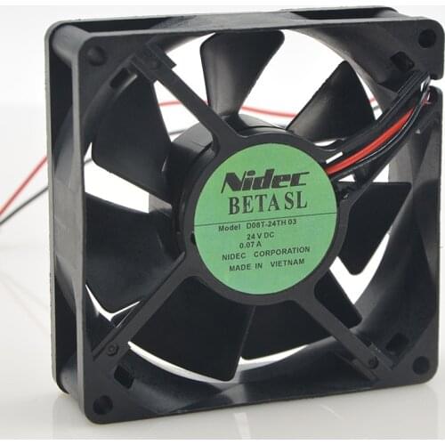 Authentic FOR Nidec 8CM 8025 0.07A D08T-24TH 03 Double Ball Mute Frequency Conversion Heat Dissipation Fan