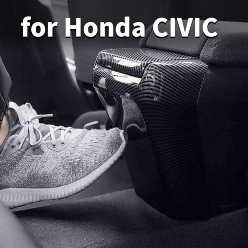 In-car Anti-kick Board Central Armrest Box Protective Interior Decoration Modification For Honda Civic 10th 2016 2017 2018 2020