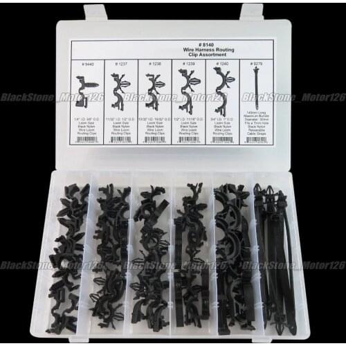 BBQ@FUKA 54pcs Wire Harness Wire Routing Clip Assortment Car Fastener Clip Kits Fit For GM Honda Mazda