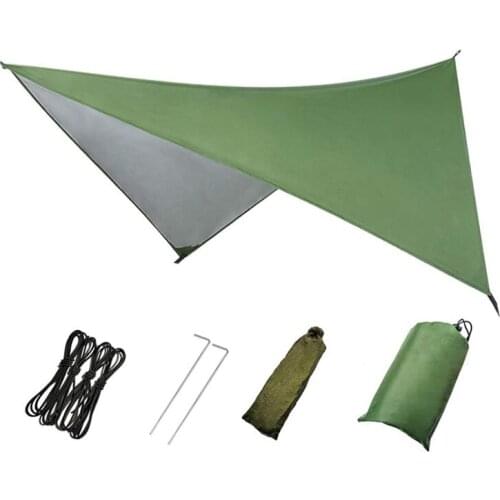 Camping Tarp Waterproof Hammock Rain Fly Cover Waterproof Tent Picnic Mat Tent for Beach,Sunshade,Hiking,Backpacking,Etc