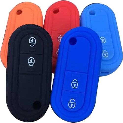 Key Cover for MG3 Key FOB Flip Folding Silicon Pouch Protect Case for MG Car Key Case for MG 3 Case for Keychain Alarm