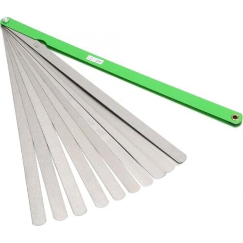 300mm Gap Feeler Gauge 17 Blades Metric 0.02-1mm Thickness Stainless Steel Measurement Tool Sturdy And Durable