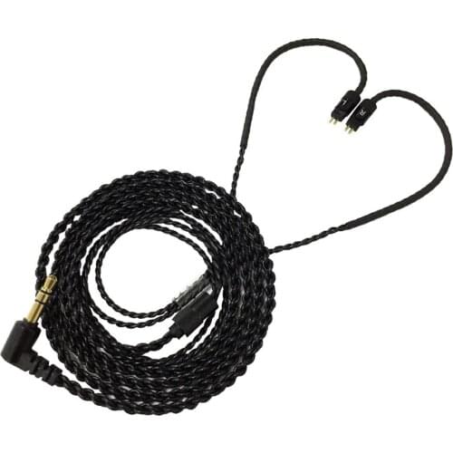 In-ear Monitor Cable Braided Replacement Earphone Cable Wire IEM Cable 0.78 mm 2 Pin Prong Connector