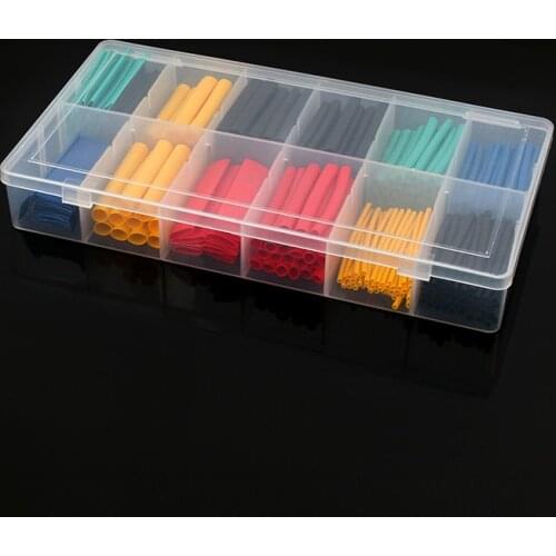 280pcs Thermoresistant tube Shrink tubing Kit, Insulation Polyolefin Wire Cable Tubing 2:1 Heat Shrink wrapping Assorted box