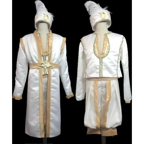 Moive Aladdin Cosplay Costume For Adult Man Halloween Christmas Party Custom Made