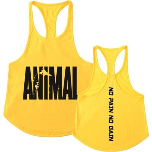 2019 Stringer ANIMAL Tank Top Men Bodybuilding and Fitness Mens Singlets Tank Top Shirts Clothes Sportswear Vest