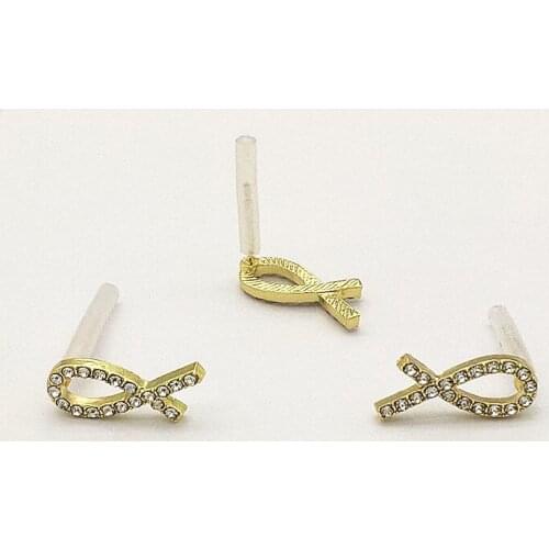 New arrival!100pcs Zinc Alloy/Rhineston Balloon Ear Stud For Handmade Earrings DIY Parts,Jewelry Accessories Findings&Components