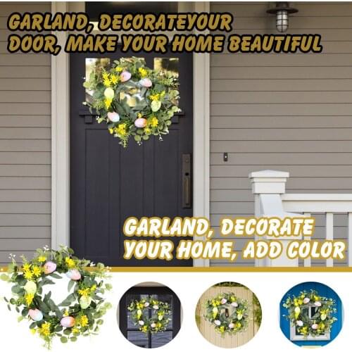 Easter Artificial Egg Decor Wreath Garland Yugali wreath home living room decorative wreath Mock Garland Family Living Room