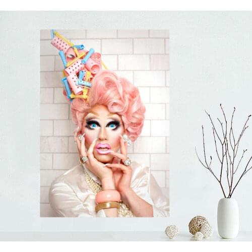 Custom RuPaul Canvas Painting Poster Cloth Silk Fabric Wall Art Poster for Living Room Home Decor