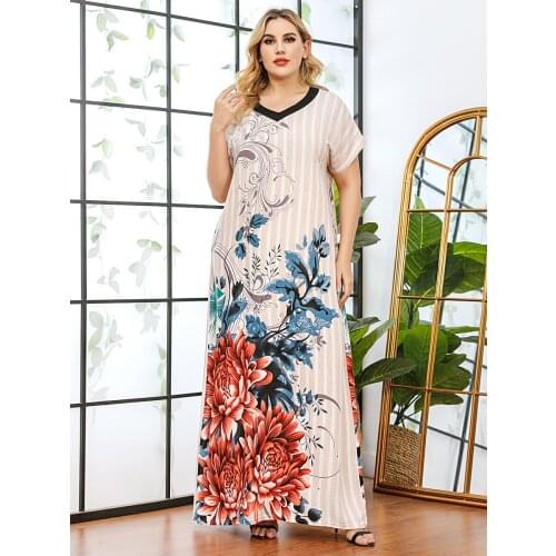 Ramadan Turkey India Muslim Dress Short Sleeve Abaya Duabi Arabic Vestidos Moroccon Kaftan Islamic Clothing Jilbab Gown Robe