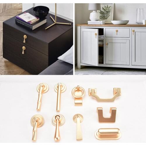 Zinc Alloy Handle Drawer Handle Cabinet Door Wardrobe Single Hole Handle Cabinet Handle Hardware Home Handle