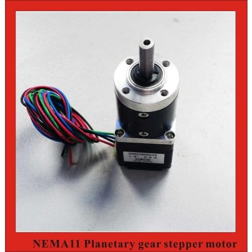 100:1 Nema11 Planet Gearbox Stepper Motor length 28mm Nema 11 Geared Stepper Motor