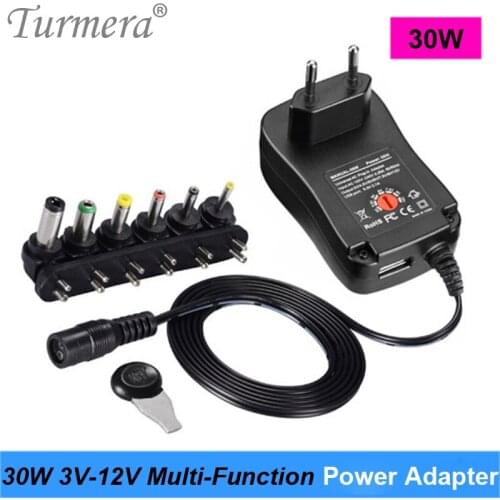 Power Adapter Universal 3V 4.5V 6V 9V 12V 100V-220V AC to DC Power Supply Adjustable Voltage for LED lamp and TV Speaker