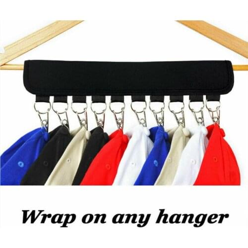 Portable Hanger Rack Travel Home Clothes Hat Sock Scarf Storage Hook 10 Clip Hangers
