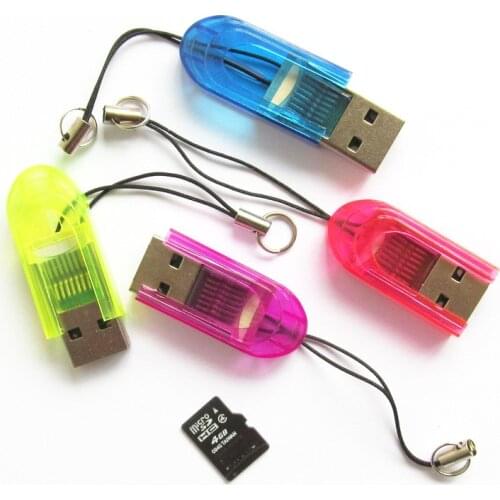 High Speed Data Transmission Slim Memery Cards Reading Device Micro USB 2.0 Adapter SD Card Reader For Android Phone Tablet PC