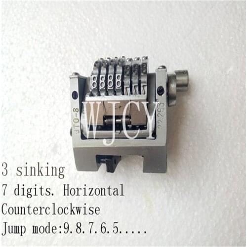 Heidelberg GTO Machine Parts 7 Digits Horizontal Numbering Machine Three Sinking