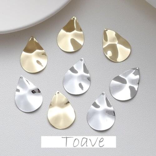 Color preservation sealing glaze hanging plating water drop concave convex surface diy jewelry pendant material accessories