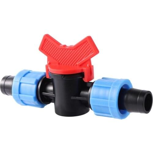 16mm Drip Tape Water Valve Connector DN17 Pipe Locked Water Control Switch Double Locks Garden Irrigation Water Hose Connector