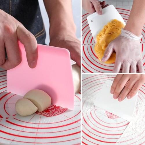 3Pcs/lot Multifunction Cake Scraper Edge Decorating Cooking Cutters Set Comb & Icing Smoother for Bread Dough Fondant Tool