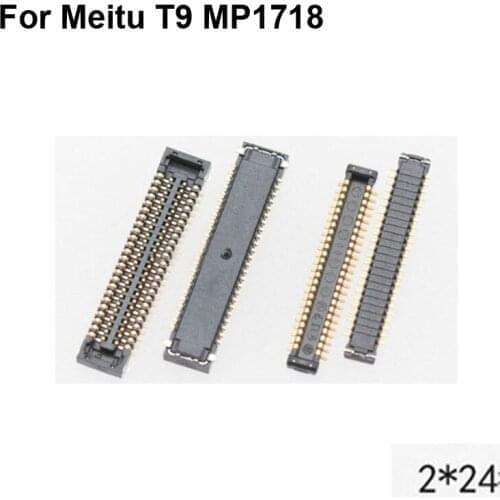 5pcs For Meitu T9 LCD display screen FPC connector For Meitu T 9 logic on motherboard mainboard For Meitu MP1718 MeituT9