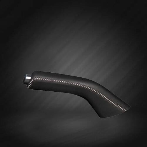 Car Hand Brake Covers Top Layer Leather Case for Kia KX3 Handbrake Grips Cover Auto Genuine Leather Handbrake