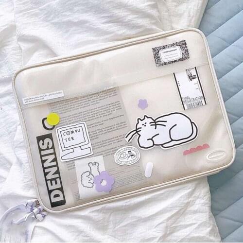 Tablet Case Laptop Storage Bag Korea iPad Air 4 11" PVC Sleeve Case Ipad Liner Bag Transparent 12.9 13 Computer Protective Cover