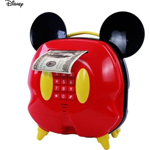 Disney Mickey Mouse Money Box Styling Deposit Tank Codebox Save Tank Childrens Creative Cartoon Piggy Tank Piggy Bank Safe