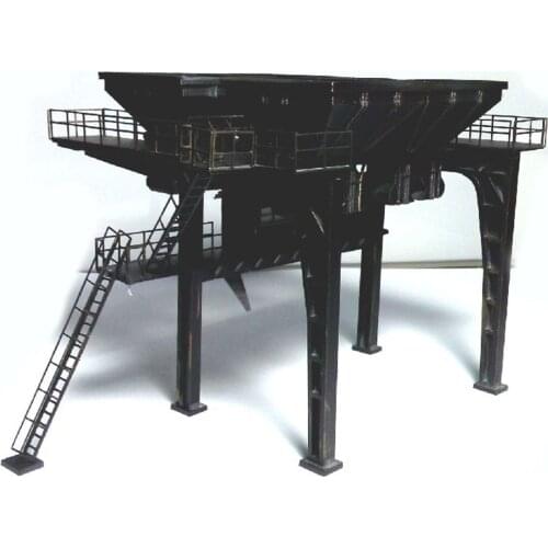 DIY 1:87 HO Scale Large Stoker Funnel Sand Table Train Architectural Scene