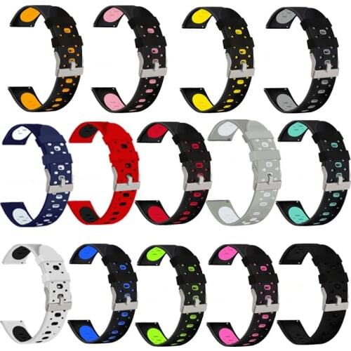 20mm Double Color Strap for Huami Amazfit Bip S U Pro Lite Smart Watch Accessories Amazfit GTS 2 2E GTS2 Mini Bracelet Correa