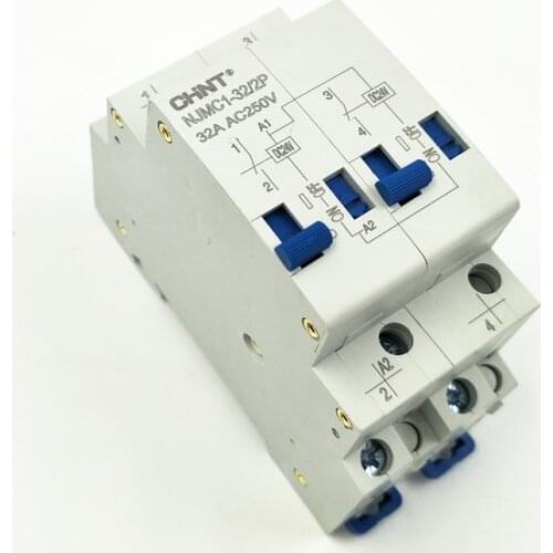1PCS CHINT Pulse Relay NJMC1-32/2P 32A DC24V AC220V Relay