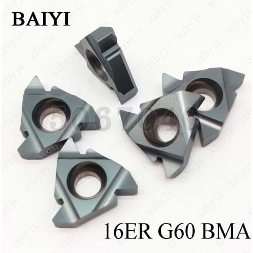 10pcs 16ER G60 BMA Thread carbide inserts turning tools Tungsten Thread blade Original Threading Lathe tool blade