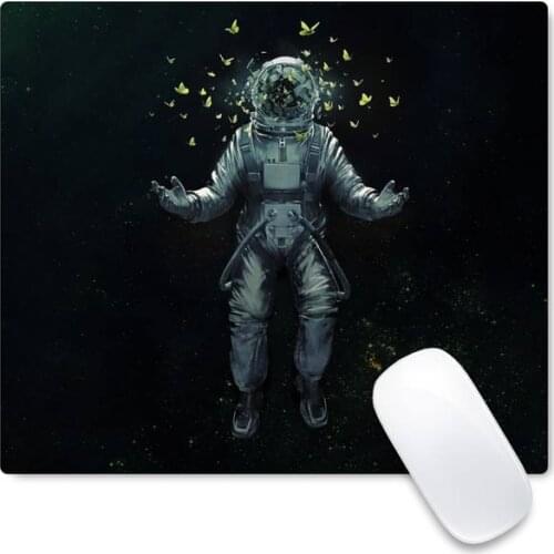 Astronaut Laptop Computer Mousepad Non slip Cushion Square Thickness 2mm