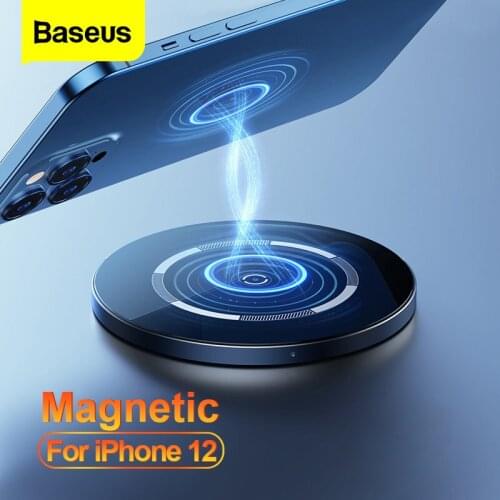 Baseus Qi Magnetic Wireless Charger For iPhone 12 Mini 11 Pro Max Induction 15W PD Fast Charging Pad For Samsung Xiaomi Huawei