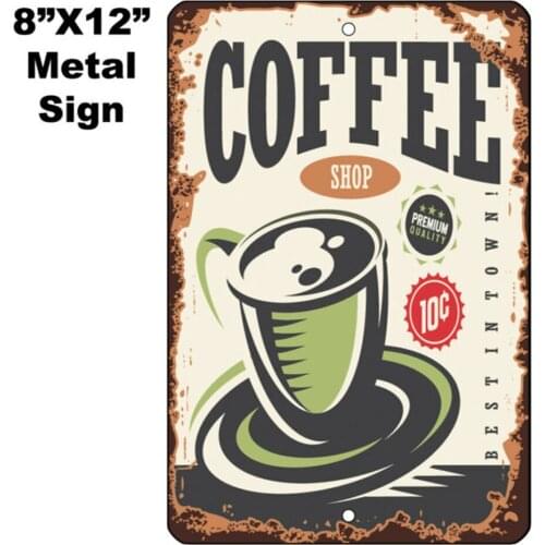 8"x12" METAL SIGN - Coffee #11 - Vintage Looking Sign Coffee Shop Cafe Java Gift
