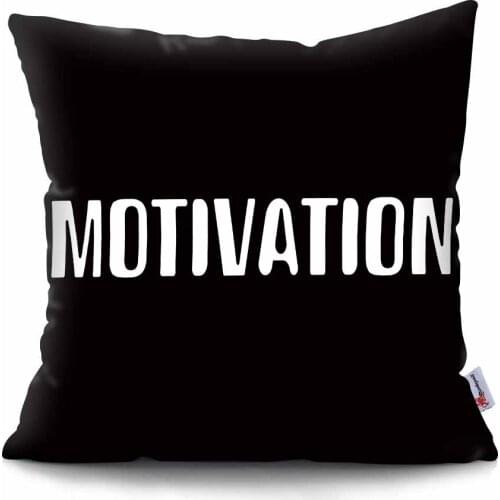 MTMETY Motto Love Printed Cushion Cover Black white simple Polyester Throw Pillow Case Pillows Cases for Sofa Funda Cojin