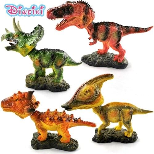 New Simulation Dinosaur Tyrannosaurus Rex Triceratops action figure Animal model Educational Toy Doll House Gift For children