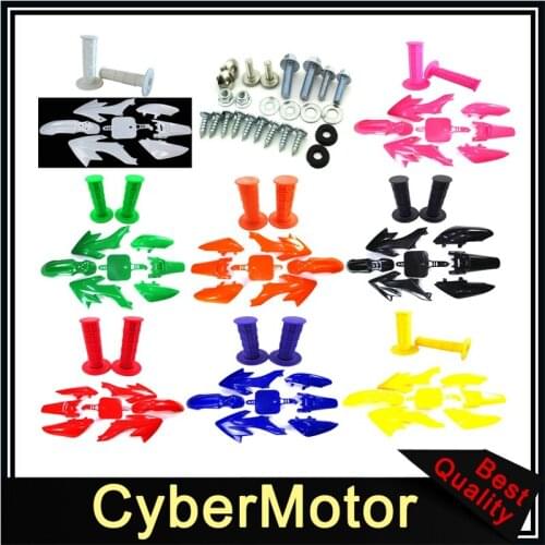 Plastic Fairing Fender Kits Screws Throttle Handle Grips For Honda CRF50 XR50 Pit Dirt Bike 50cc-160cc Chinese Roketa SSR YCF