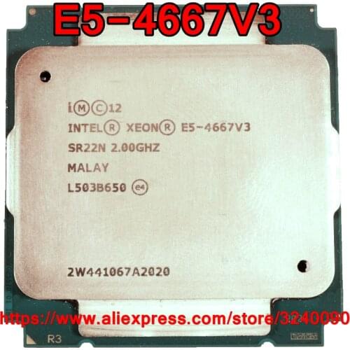 Intel Xeon CPU E5-4667V3 QS version 2.00GHz 16-Cores 40M LGA2011-3 E5-4667 V3 processor E5 4667V3 free shipping E5 4667 V3