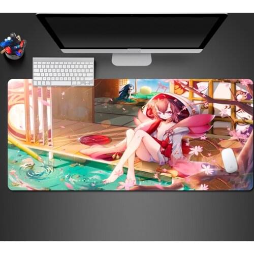 Advanced Creative Computer Game Mouse Pad Hot Animation Mats Natural Rubber Team Competition Lock Edge Game Table Pad
