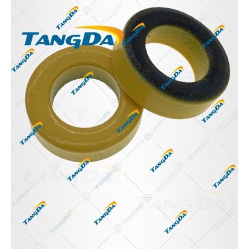 TANGDA T80 Iron powder cores T80-6 OD*ID*HT 21*12*6.5 mm 4.5 nH/N2 8.5 uo Iron dust core Ferrite Toroid toroidal yellow gray 6 V