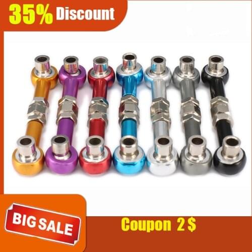 RCAWD Adjustable Servo Linkage Pulling Steering Rods Arms M3 Thread 3mm Hole 48-60mm Long 2PCS For RC Hobby Model Car Parts HSP