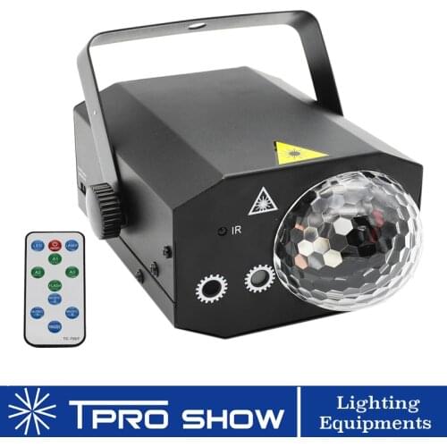 Remote Laser Projector RGB LED Magic Ball Disco Stage Lighting Effect Lazer Party Lights For DJ Home Party Club