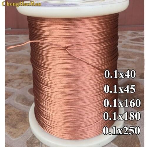 ChengHaoRan 0.1x40 0.1x45 0.1x160 0.1x180 0.1x250 Strands twisted copper wire Light Beam Multi 0.1mm 1M
